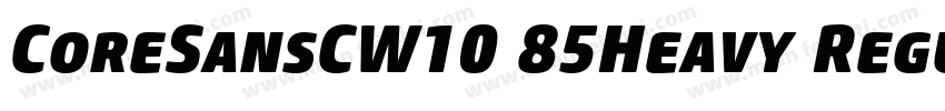 CoreSansCW10 85Heavy Regular字体转换